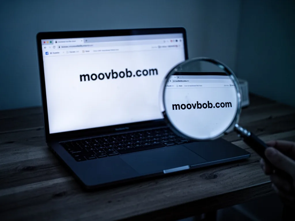A laptop screen displaying 'moovbob